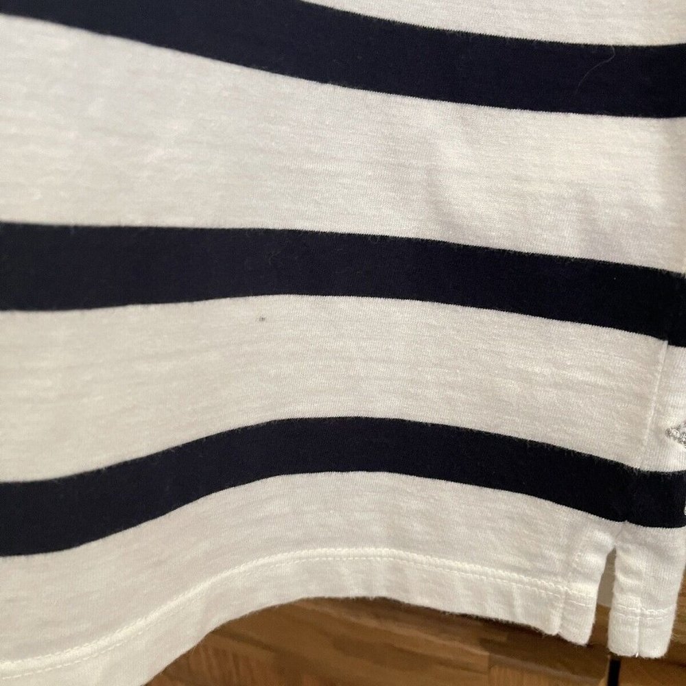 Karen Scott Sport Womens Patriotic Knit Top PM Stars Striped Beaded T-Shirt - Picture 9 of 10
